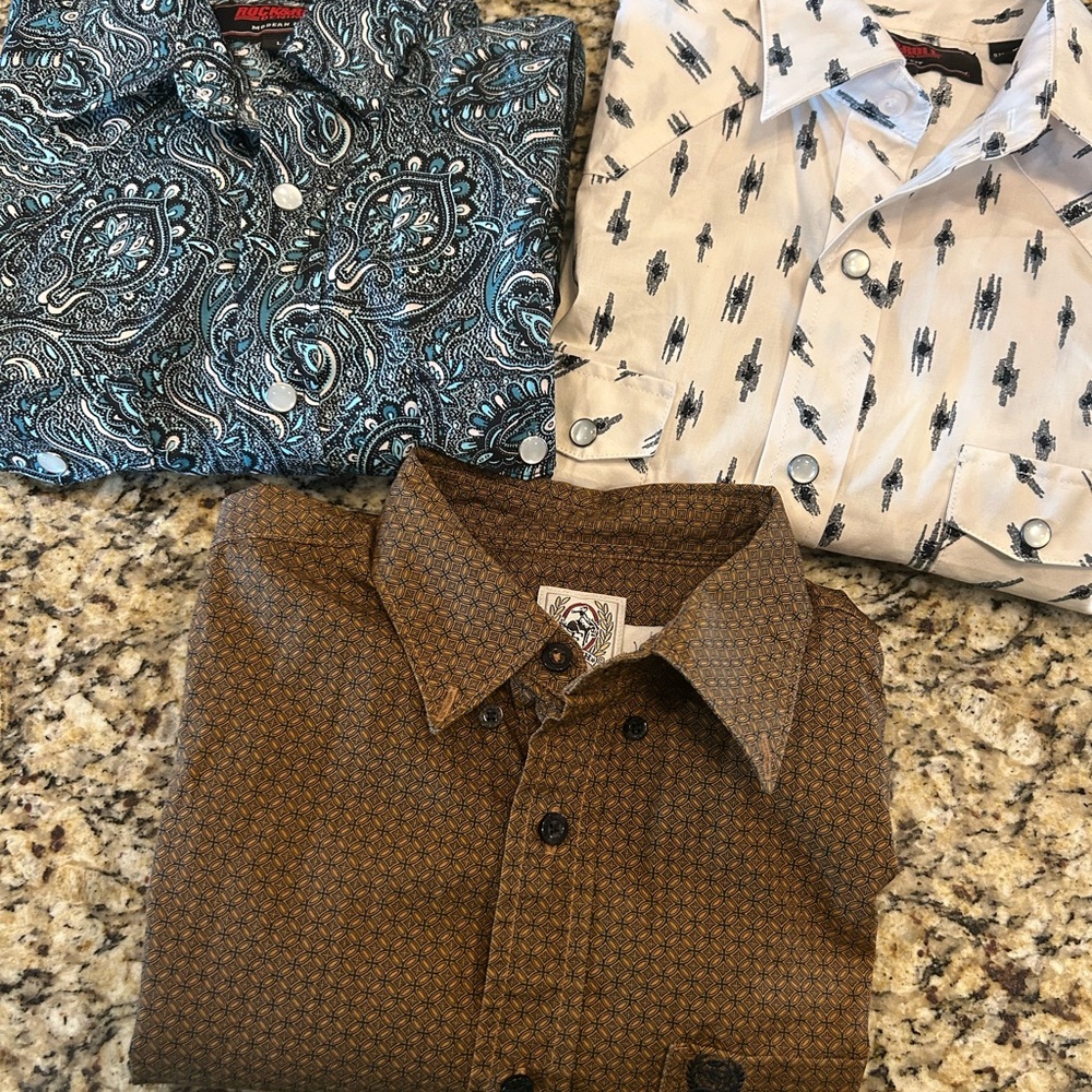 Western Shirt Bundle Cinch and Rock & Roll Denim Pearl Snap